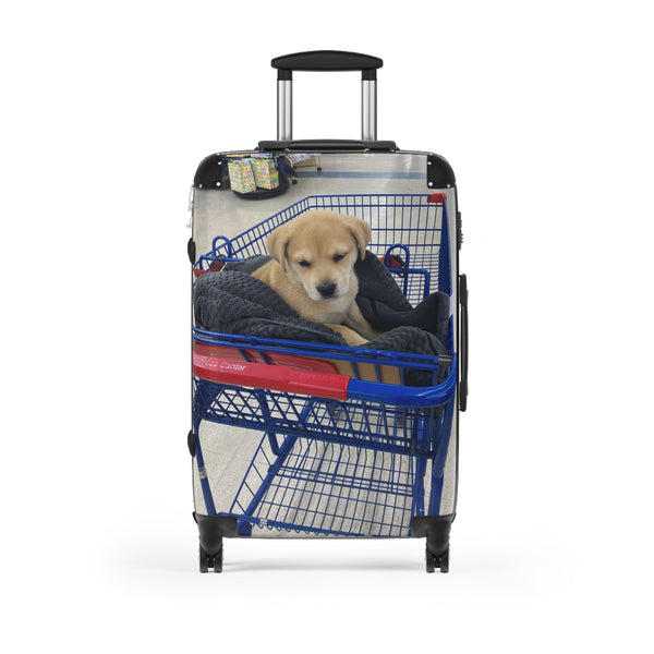 Designer Luggage: Puppy Inspired Suitcase in 3 Sizes