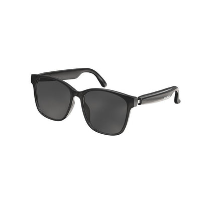 Hyundai AI smart translation glasses wirelessly translating speech across 144 languages, worn by a traveler