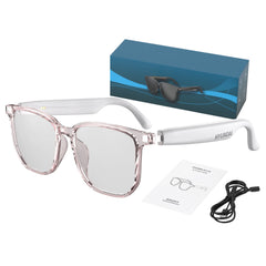 Bluetooth smart glasses with speakers,
open-ear audio smart glasses,
multilingual communication wearable,