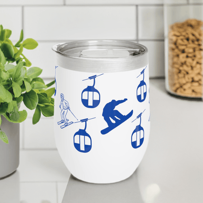 High Quality Wine Tumbler. Stylish Wine Tumbler. Wine Tumbler for Skiers. Wine Tumbler for Snowboarders.