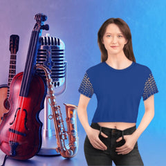 Azure Charm Polka Dot Crop Blouse – Your Iconic Streetwear Essential for Every Adventure and Celebration - Best Gifter Ever: Everyday Items and Unique Gifts for Ski, Snowboard, Travel, and More