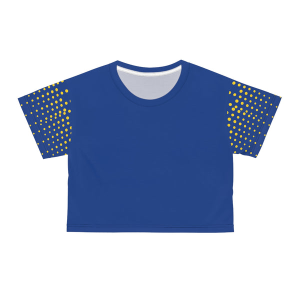 Azure Charm Polka Dot Crop Blouse – Your Iconic Streetwear Essentials