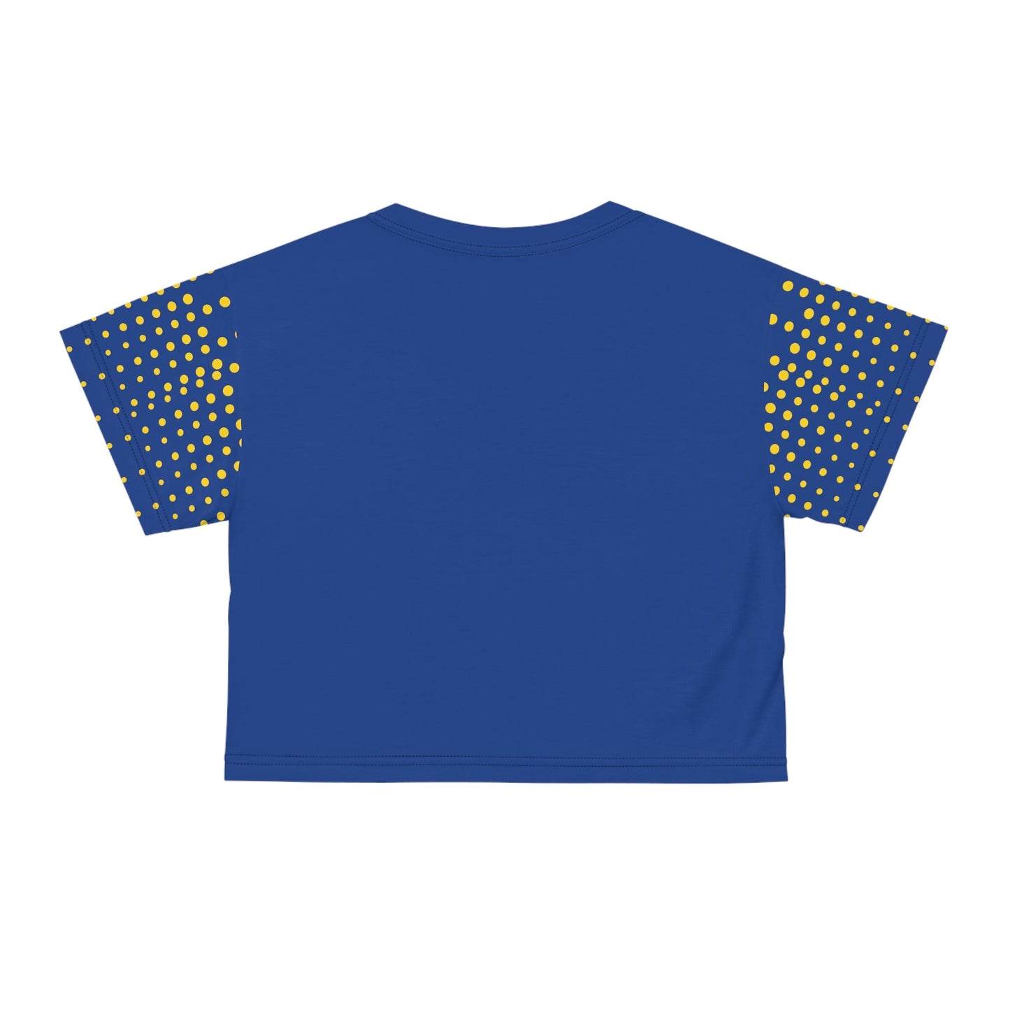 Azure Charm Polka Dot Crop Blouse – Your Versatile Companion for Adventures and Celebrations - Best Gifter Ever