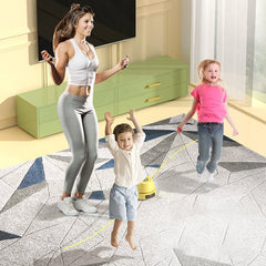 Jump Rope Alternative For Indoors. No-Rope Skipping Toy For Kids. Adjustable Speed Jump Rope Machine. 