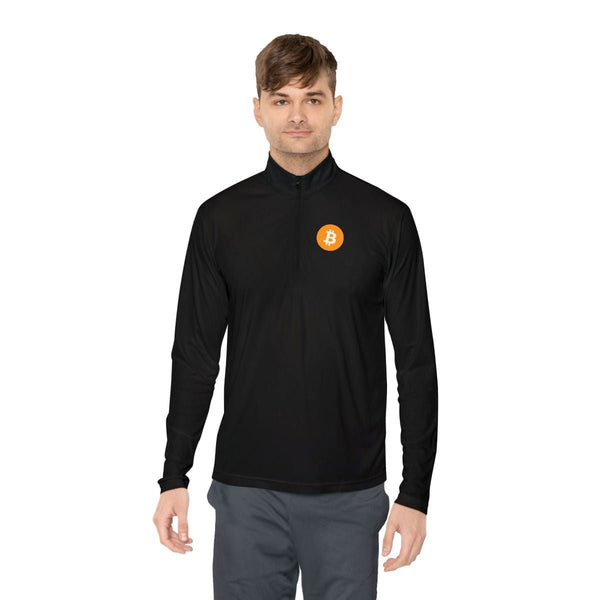 Bitcoin Minimalist Quarter-Zip Pullover – Limited Edition Exclusive Crypto Club Gear