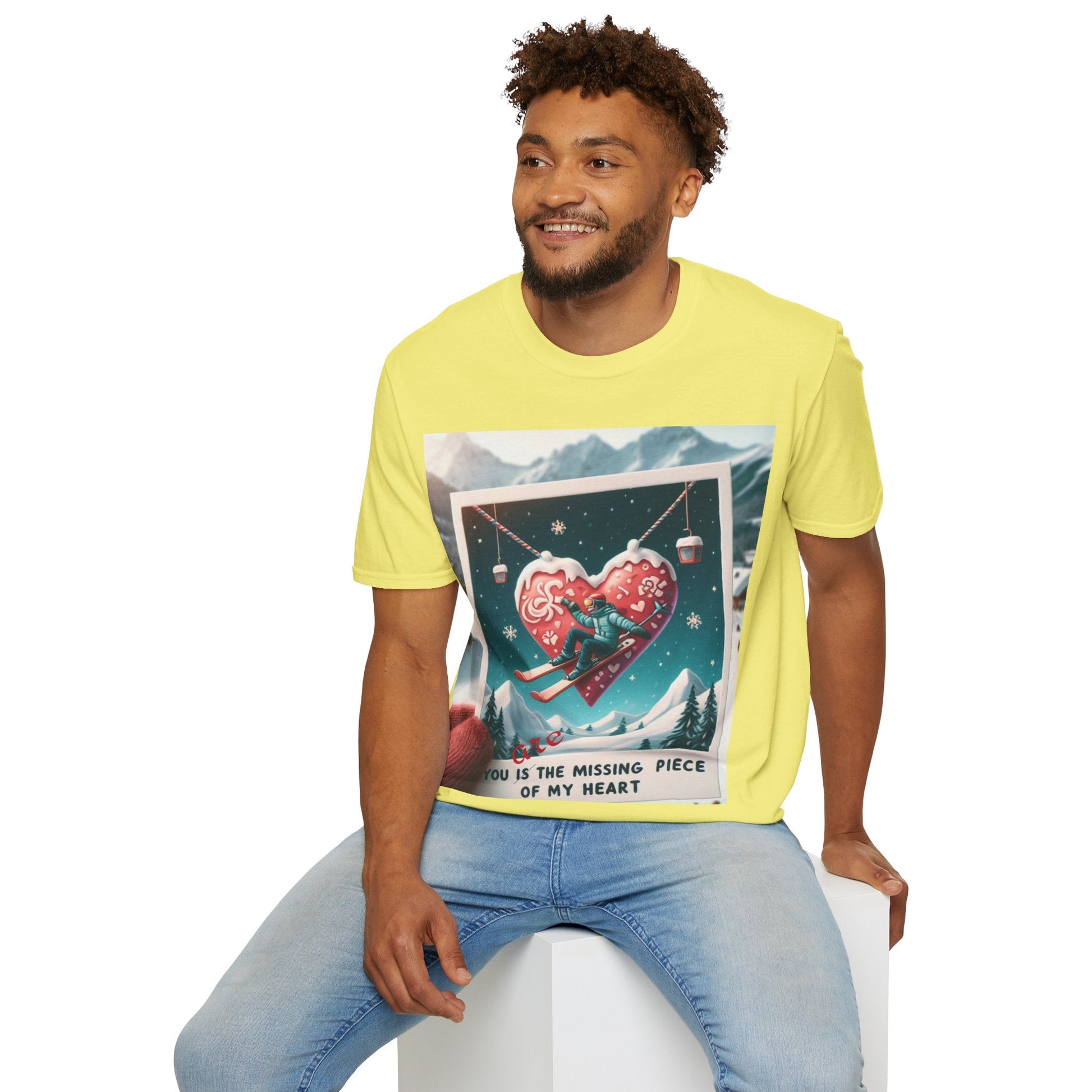 Buy the Best Missing Piece of My Heart T-Shirt | for Men and Women | Shop Now | Anniversary and Valentine Special | Friendship Celebration - Best Gifter Ever: Unwrap Your Passion: Ski. Snowboard. Travel. Love. Play. Shop.
