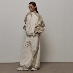 women’s casual tracksuit set with jacket and pants