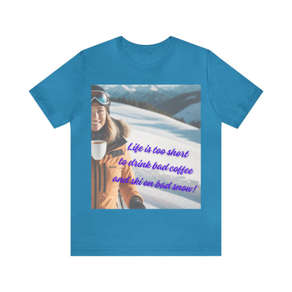 Funny message tee. Cozy tee with print.