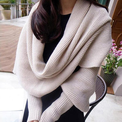 Cozy Fall Sweater. Multi-Way Cardigan. Stylish Workwear. Minimalist Fashion Piece.