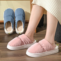warm indoor slippers for women, cozy pastel slippers gift, Christmas slippers for her,