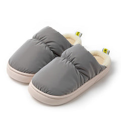 cozy winter slippers for women, fuzzy pastel house shoes, slip on slippers with anti slip sole,