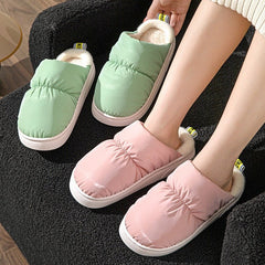 pastel fuzzy comfort shoes, anti slip winter house shoes, cozy cotton slippers for gifting,