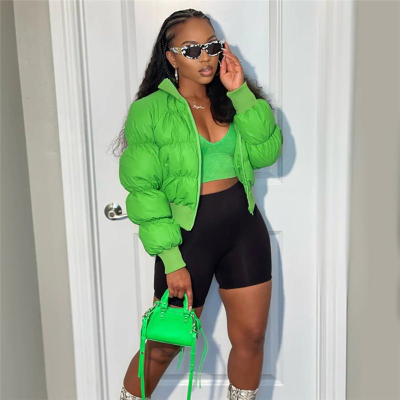 Cropped Puffer Jacket Meets Y2K Style: The Down Jacket That Owns Street Style Outerwear