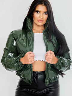 Statement Winter Jacket. Envy-Inducing Outerwear. Social-Ready Style. Sleek Snow Day Fit