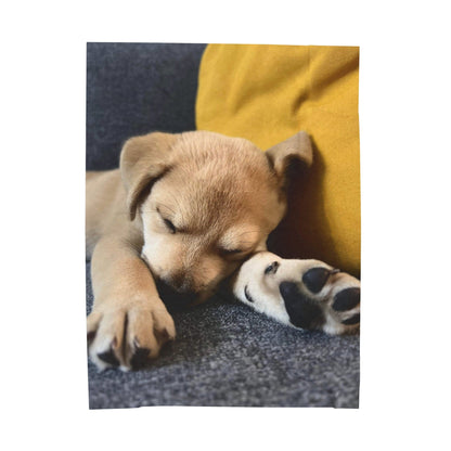 Cute Puppy Throw Blanket, Pet Lover Gift, Gift for Kids, Home Decor, Mix and Match