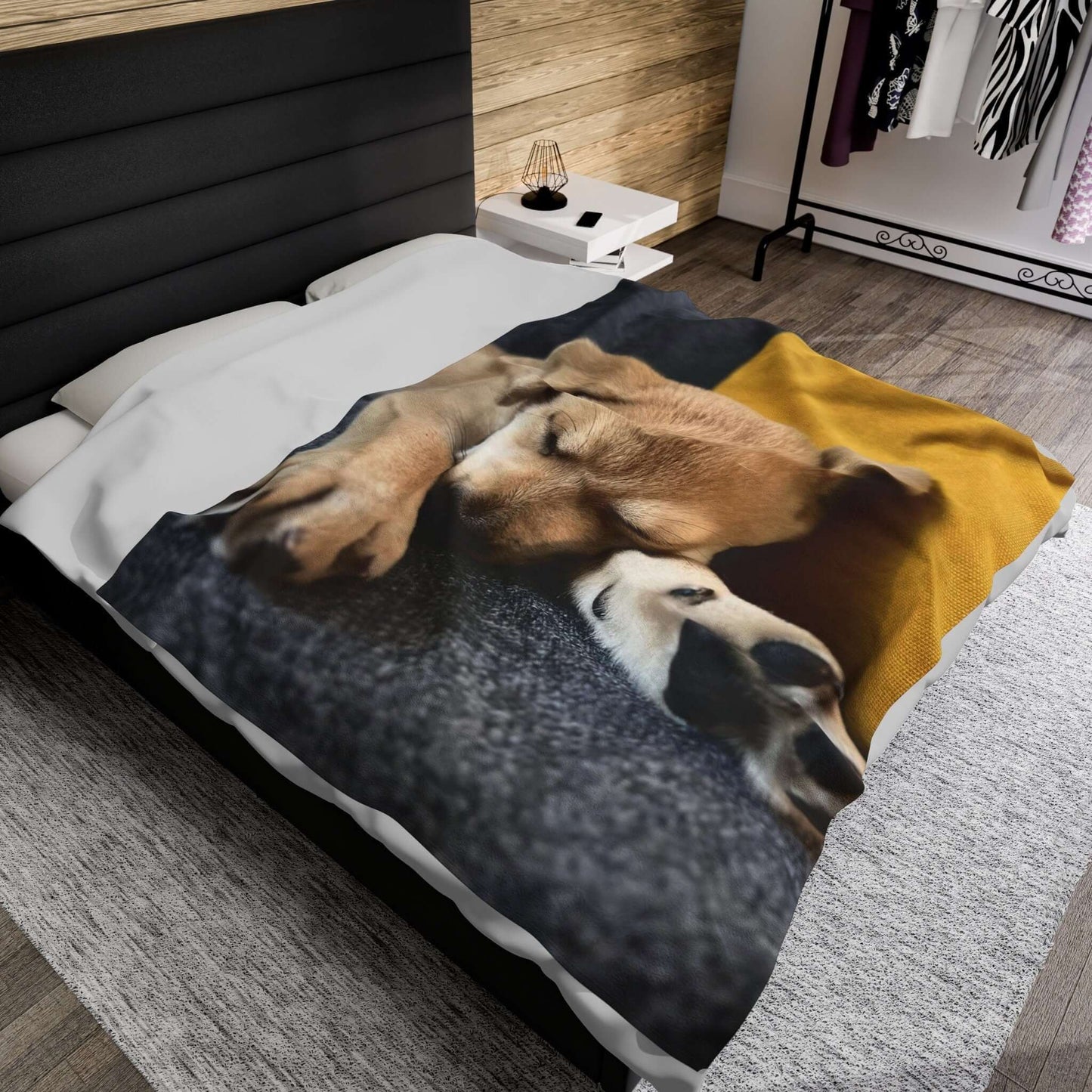 Sleeping Puppy Blanket – Cute Puppy Throw Blanket and Perfect Gift for Pet Lovers and Kids
