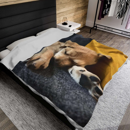 Sleeping Puppy Blanket – Cute Puppy Throw Blanket and Perfect Gift for Pet Lovers and Kids