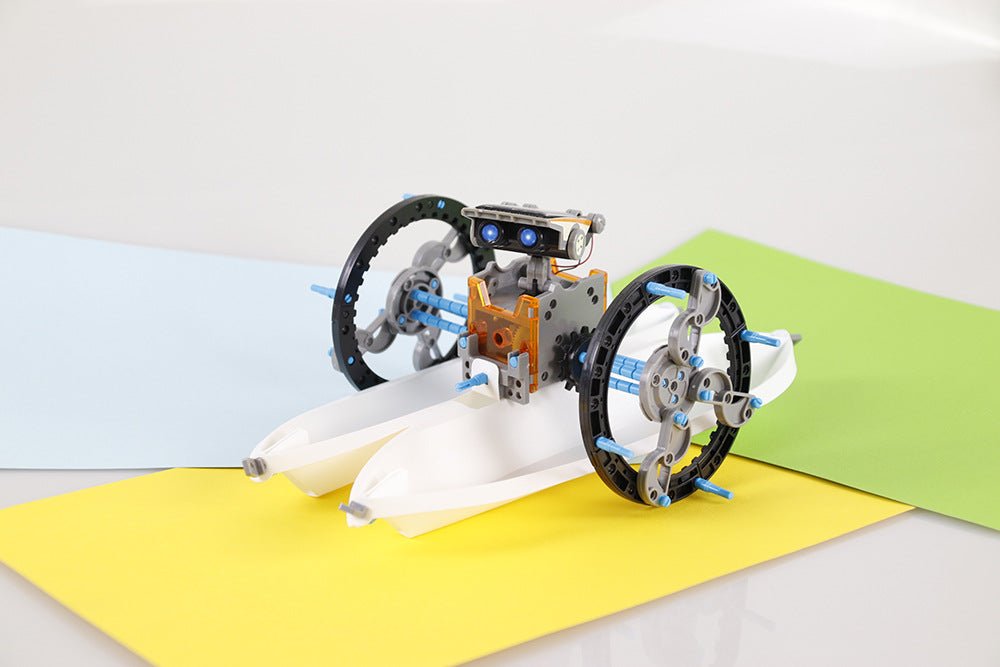 STEM Robot Kit With Solar Power. DIY Robot Toy For Kids Learning. Educational Solar Robot Set. Robot Kit For Science And Engineering. Buildable Solar Robot For Kids.