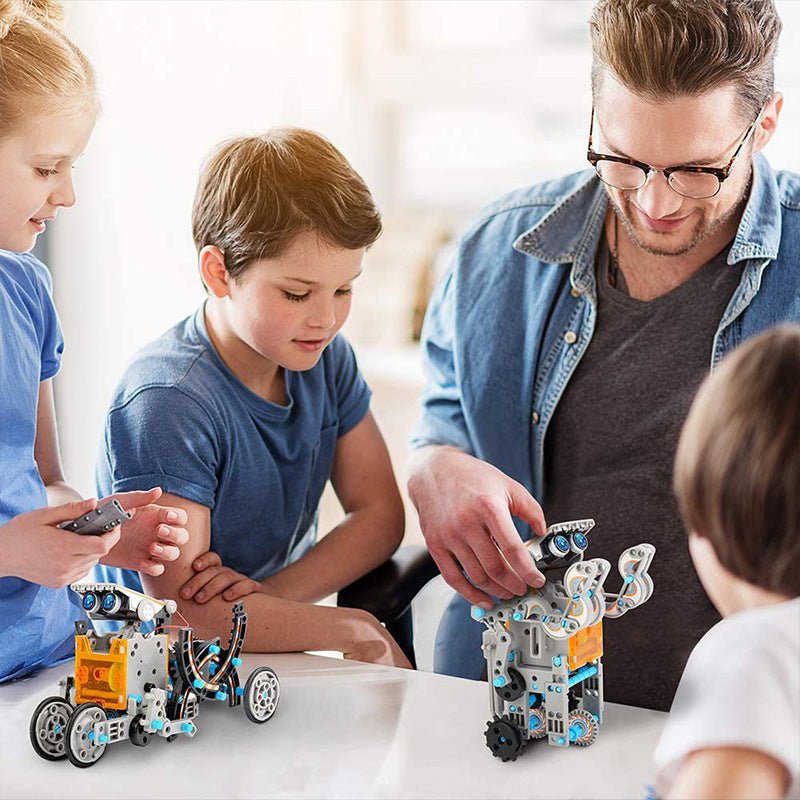 Engineering Toy For Kids. Kids Robot Building Set. Solar Robot Kit For Children. Science Experiment Toy For Kids.