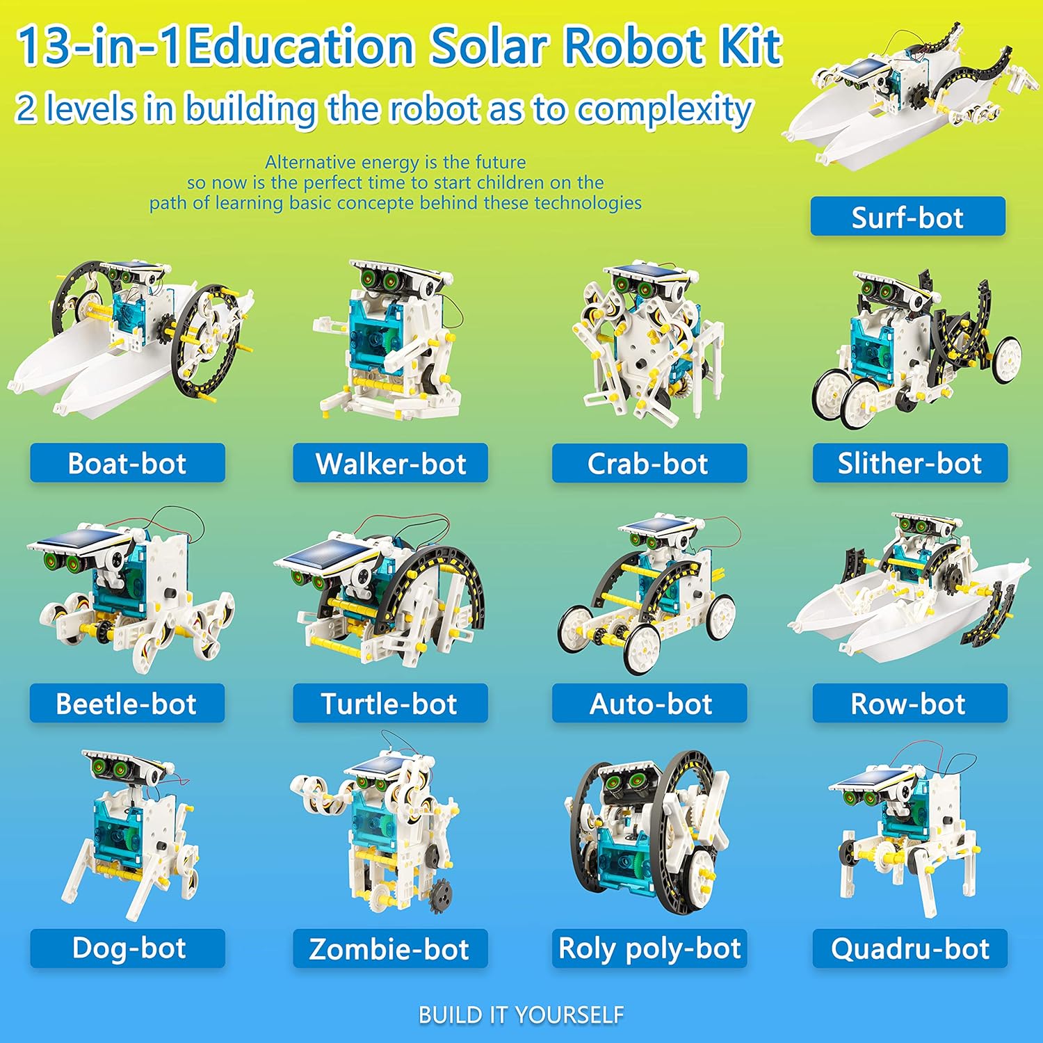 DIY STEM Robot Kit β Build 13 Solar Powered Robots with 1 Box β Best ...