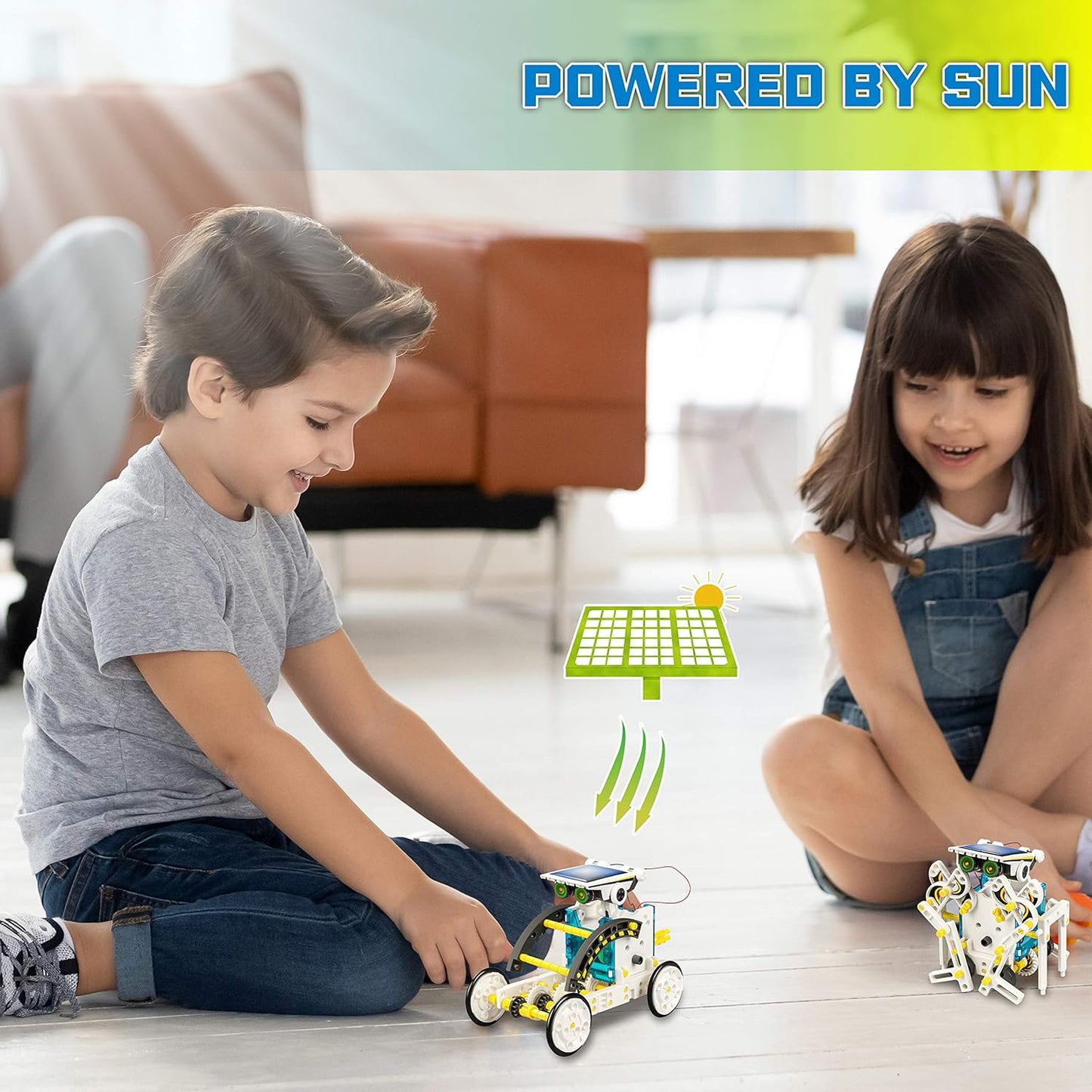 Solar Robot Building Challenge. Interactive Learning Toy. Robot Kit For Homeschool STEM. 