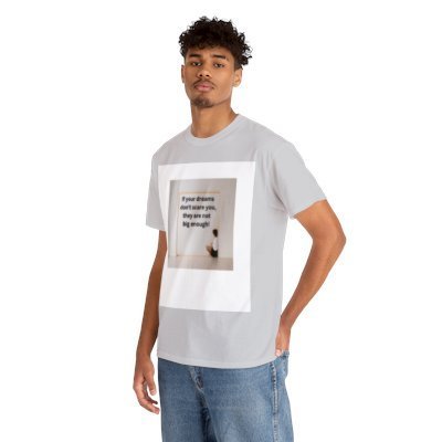 Inspirational Graphic Tee | DRAM BIG I Best Motivational T-Shirt | Heavy Cotton