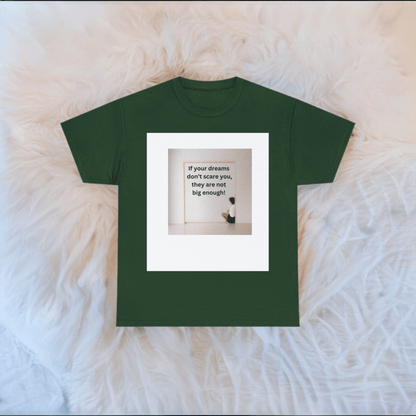 Inspirational Graphic Tee | DRAM BIG I Best Motivational T-Shirt | Heavy Cotton