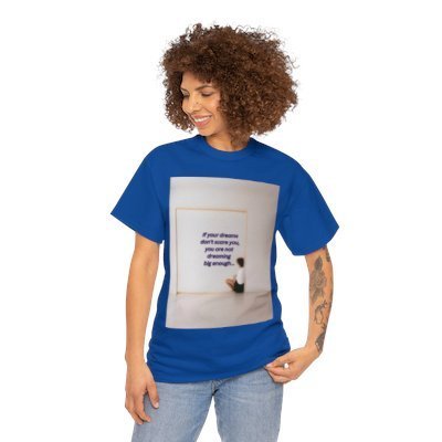 “DREAM BIG” Inspirational Unisex Heavy Cotton Graphic Tee | Best Motivational T-Shirt | Perfect Christmas Gift