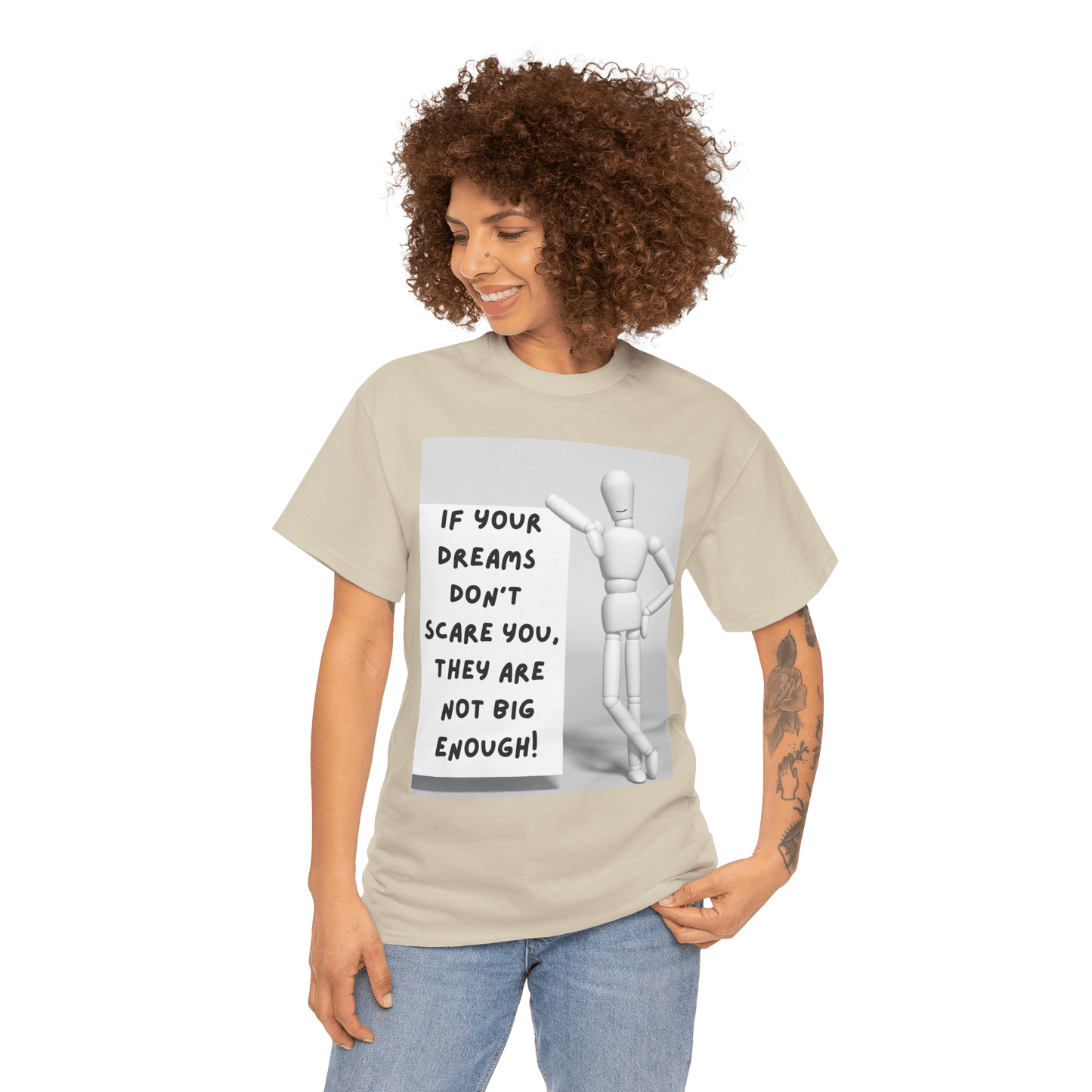 Dream Big Unisex Cotton Tee. Original Design Collection - Mix and Match. Perfect Graduation Gift. Modern Fit.