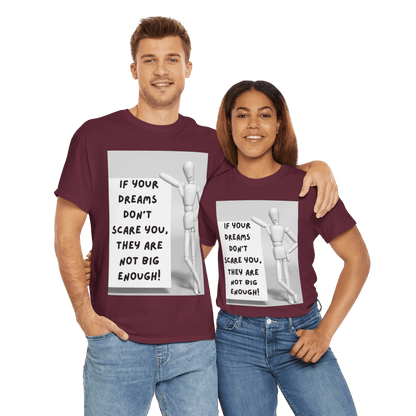 Dream Big Unisex Cotton Tee. Original Design Collection - Mix and Match. Perfect Graduation Gift. Modern Fit.