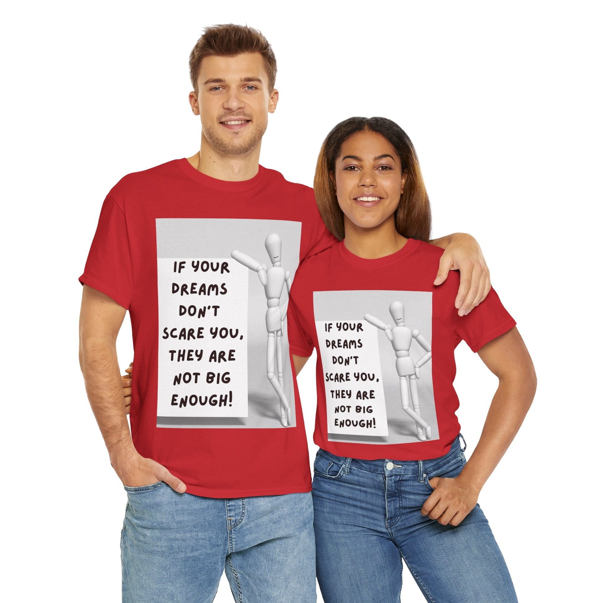 Dream Big Unisex Cotton Tee - Dare to Dream Tshirt.