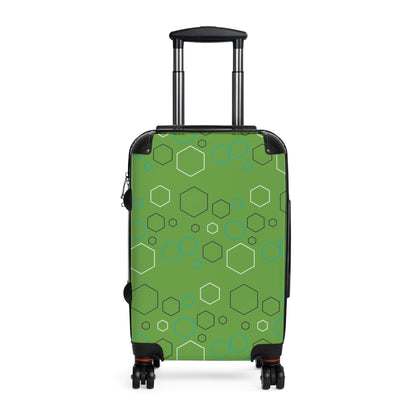 Elegance in Motion - Best Carry-On Suitcase Ultra - Light Geometric Carry - On with TSA Lock & 360 Wheels