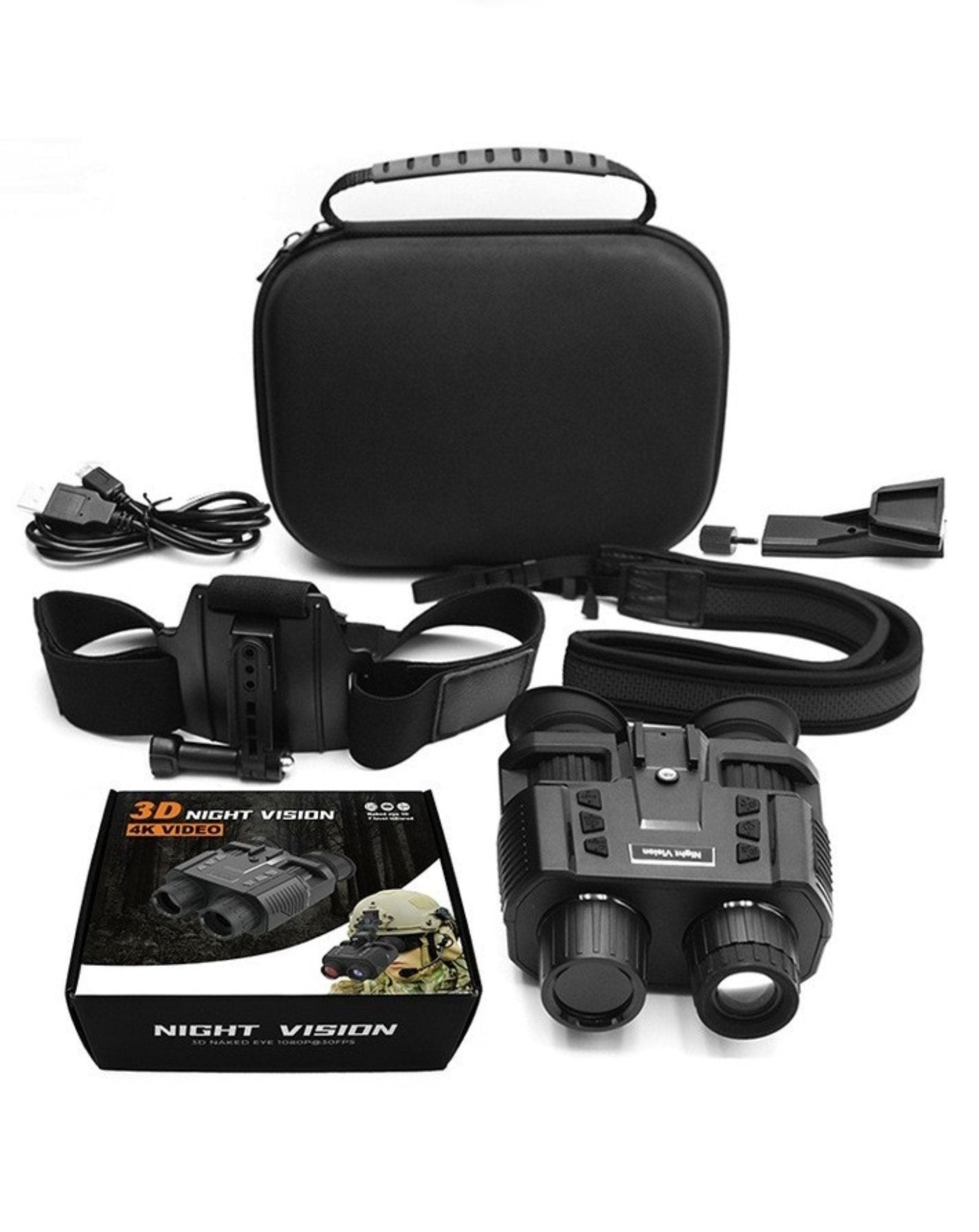 Night vision goggle package with optional helmet mounting. Best night vision goggles in its price range.