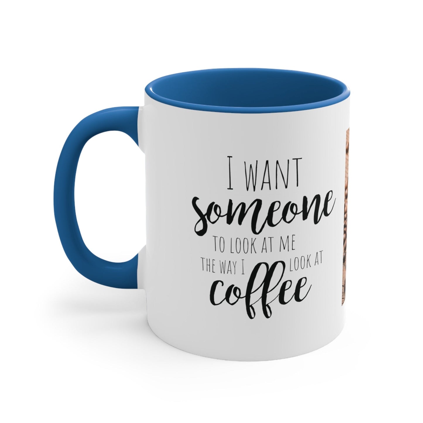 Eye - Catching Two - Tone Coffee Mug: ‘Look at Me Like I Look at Coffee’. Playful and Romantic Cup. - Best Gifter Ever: Unwrap Your Passion: Ski. Snowboard. Travel. Love. Play. Shop.