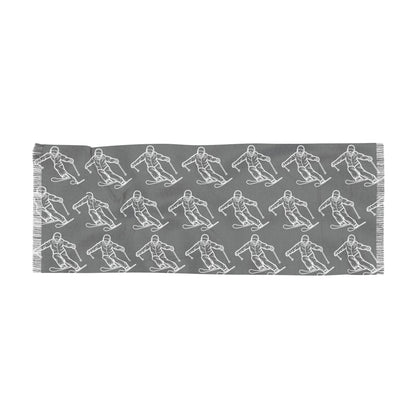 Fashionable Women' s Pashmina, Ski - Themed Elegant Shawl, Stylish Scarf, Sophisticated Headscarf, Polished Accessories,