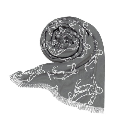 Long rectangular scarf for women. Soft, comfortable shawl pashmina for ladies.