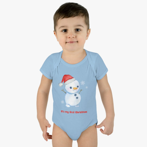 First Christmas Baby Bodysuit - Ultra-Soft Cotton Onesie for Newborns and Infants - Ideal Holiday Gift