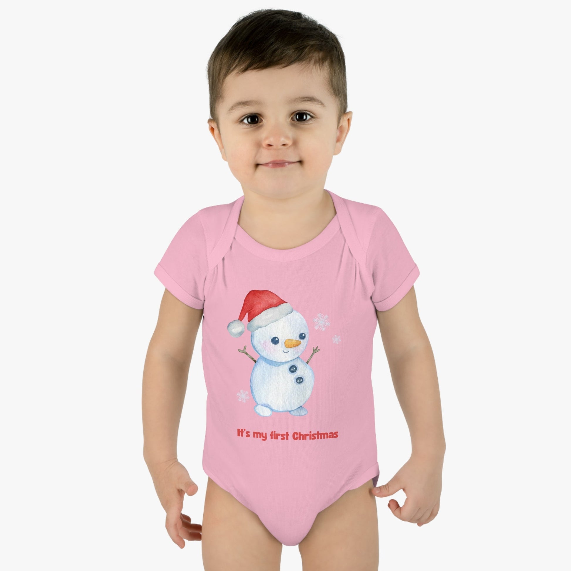 First Christmas Baby Bodysuit - Ultra - Soft Cotton Onesie for Newborns and Infants - Ideal Holiday Gift. Baby shower gift. onesie for newborns and infants