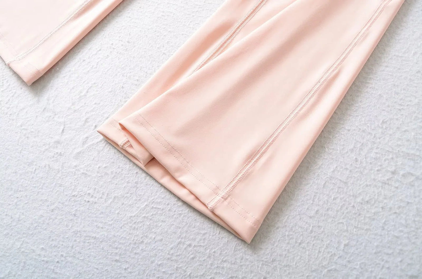 Nylon spandex yoga fabric with medium stretch close‑up