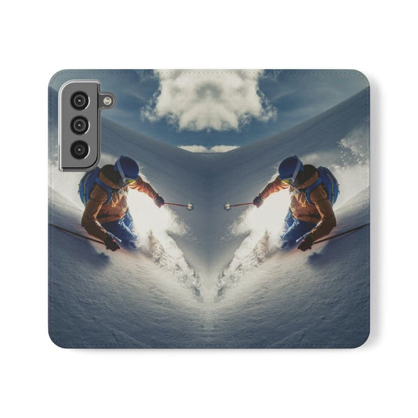 Foldable Phone Cover for Winter Enthusiasts | Secure Card & Cash Slots | Compatible with iPhone 11 PRO, iPhone 12, iPhone 13, Samsung Galaxy S22