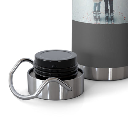 Friendship Hot and Cold Copper Water Bottle with Romantic Ski Design. 22oz - Best Gifter Ever: Unwrap Your Passion: Ski. Snowboard. Travel. Love. Play. Shop.
