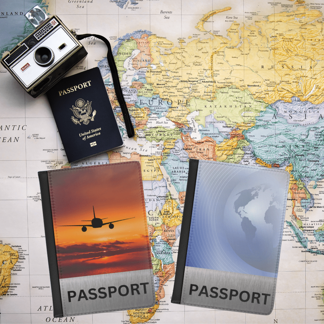 Document cover for international travelers.