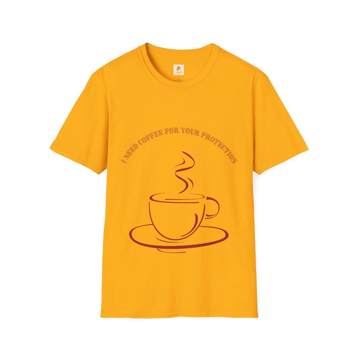 Graphic top for coffee lovers. Funny message tee. Geometric top for women. Funky top for men.