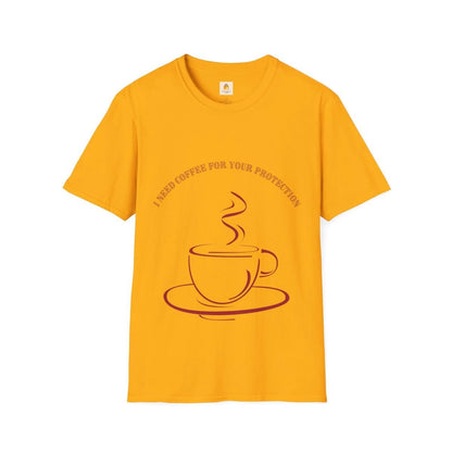 Graphic top for coffee lovers. Funny message tee. Geometric top for women. Funky top for men.