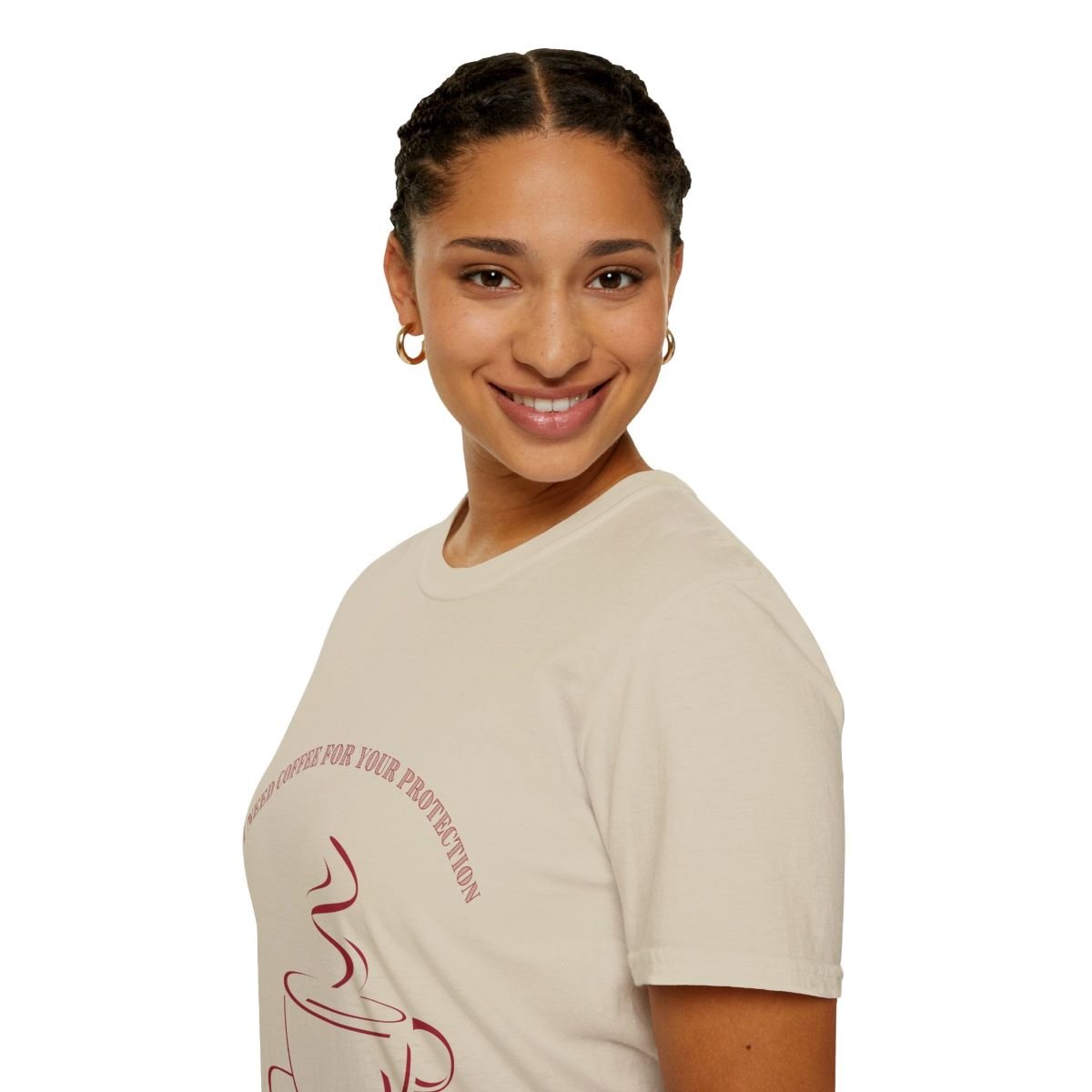 Printed layering graphic t-shirt for men and women. Unisex cotton t-shirt.
