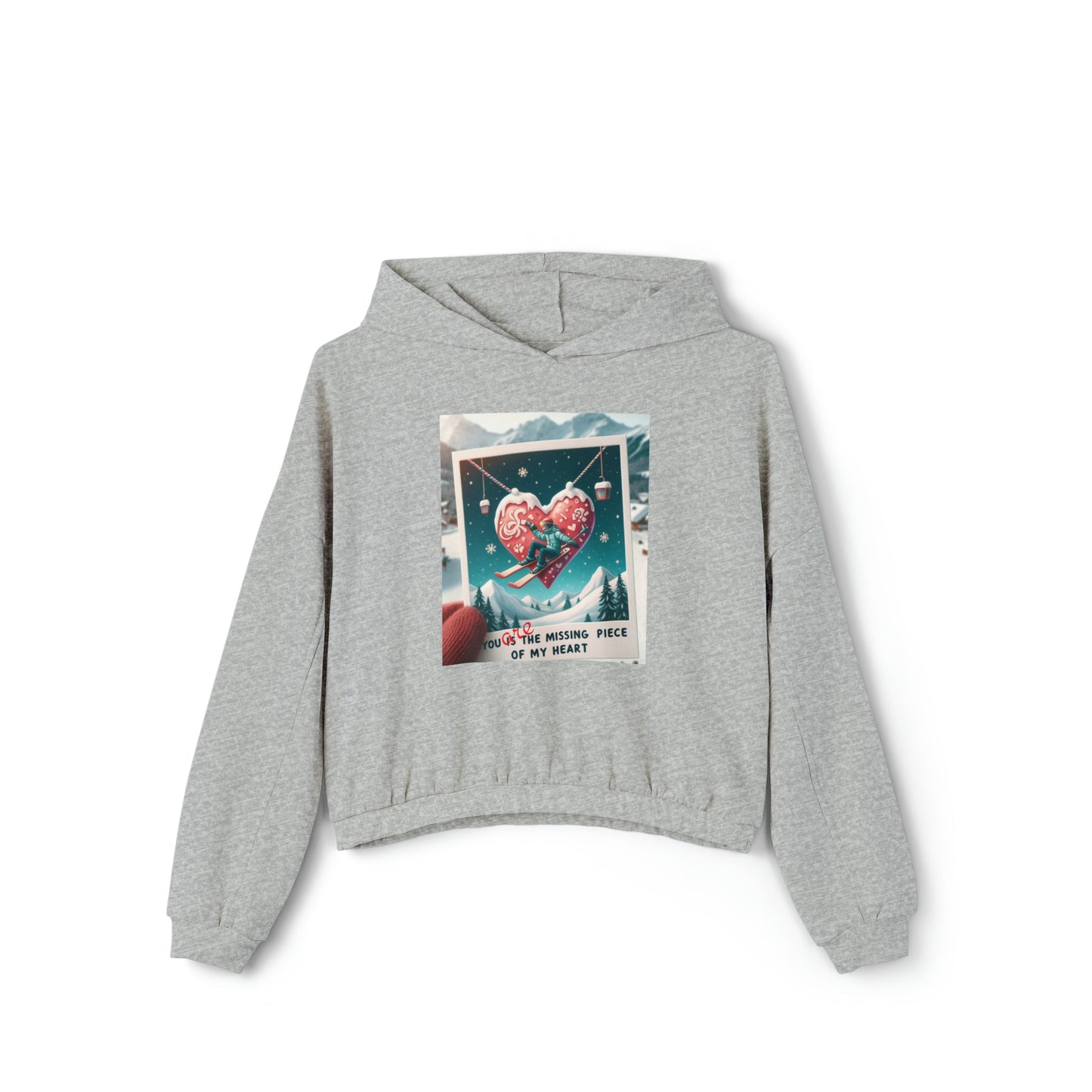 Heartfelt Alpine Escape Hoodie with Cinched Bottom. A perfect gift for her Get now, snuggle and create memories! - Best Gifter Ever: Unwrap Your Passion: Ski. Snowboard. Travel. Love. Play. Shop.