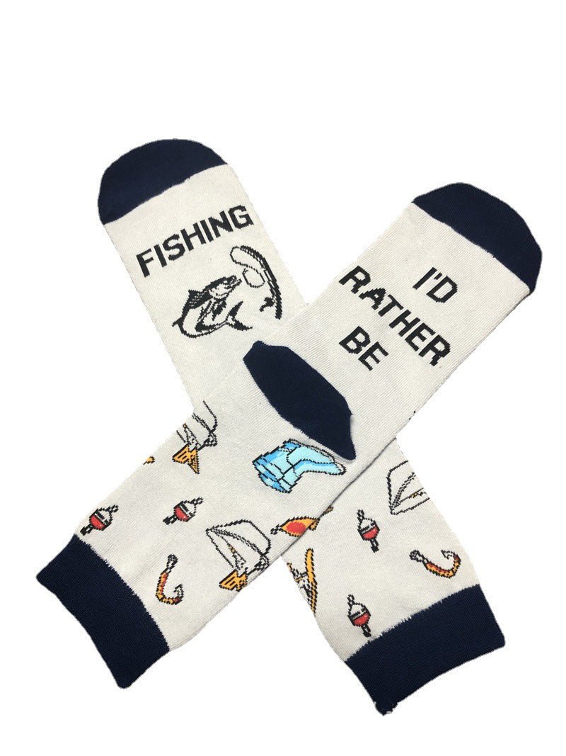 I'd rather be fishing socks gift for anglers