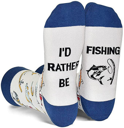 funny outdoor slogan socks unisex cotton