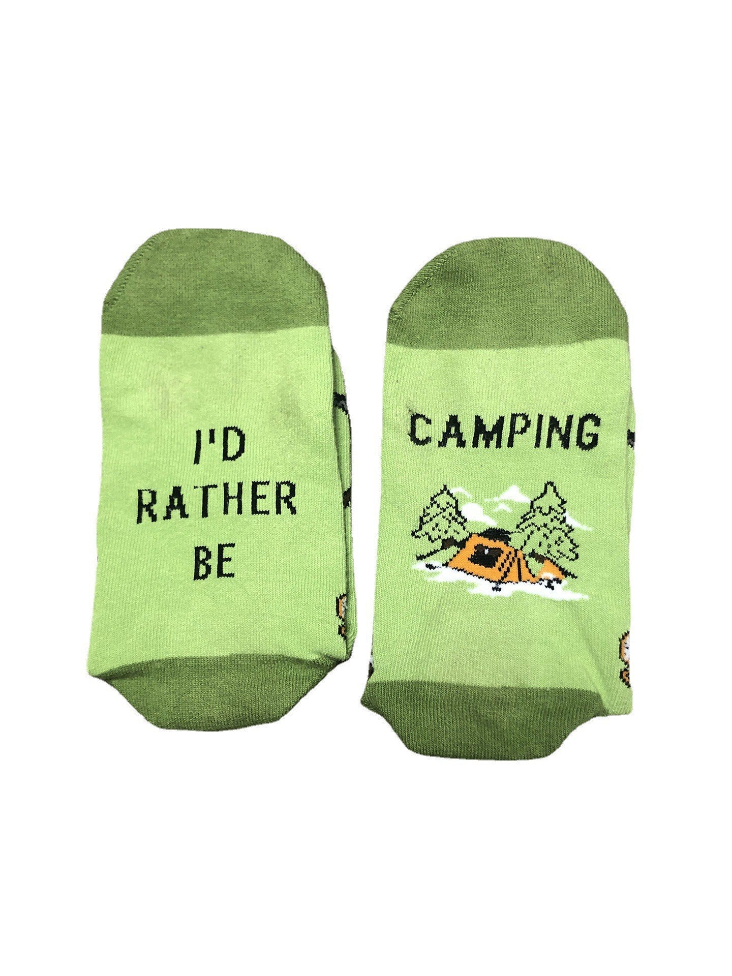 I'd rather be socks outdoor slogan cotton socks