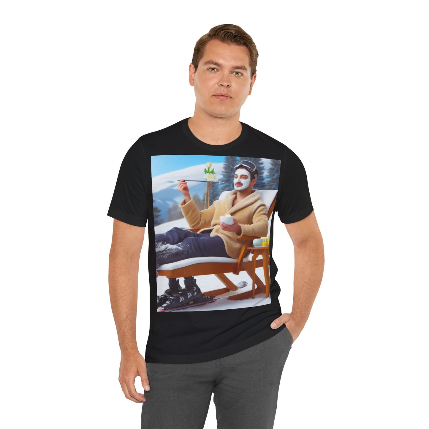 Apres ski apparel. Best ski gear. Unique ski gear. Uncommon gift tee.